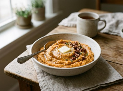 Microwave Sweet Potato Mash