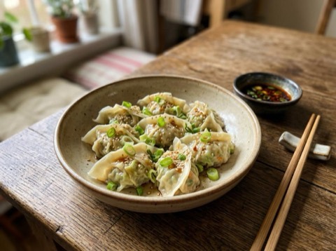 Microwave Vegetable Dumplings