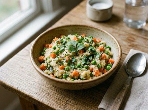 Microwave Vegetable Upma