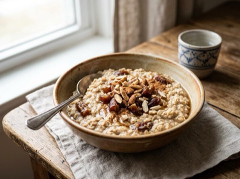 Middle Eastern Oatmeal with Dates