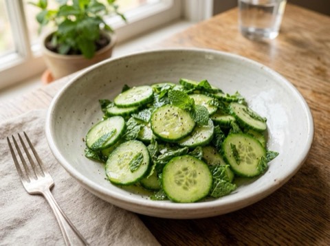 Mint and Cucumber Salad