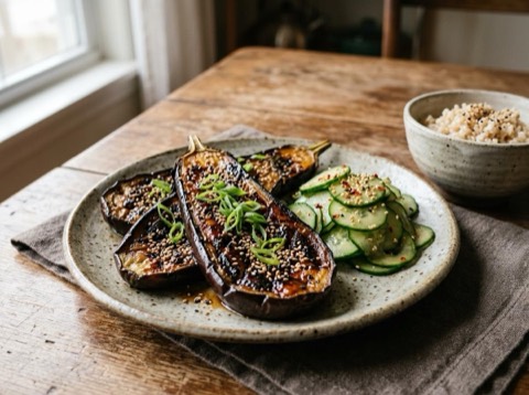 Miso Grilled Eggplant