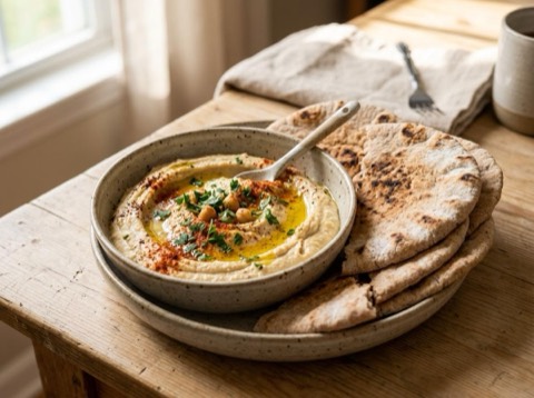 Pita and Hummus Platter