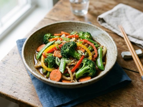Pressure Cooker Chinese Vegetable Stir Fry