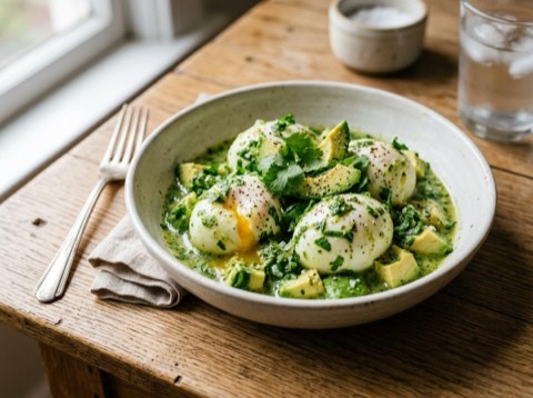 Pressure Cooker Cilantro-Lime Eggs with Avocado