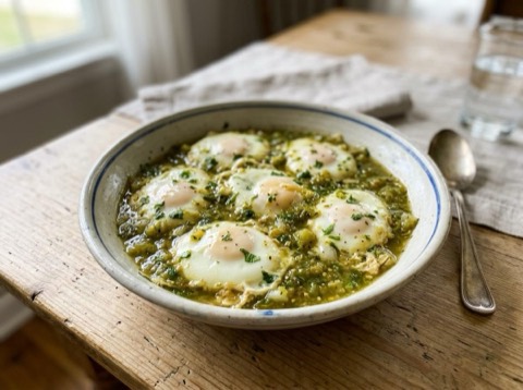 Pressure Cooker Salsa Verde Eggs