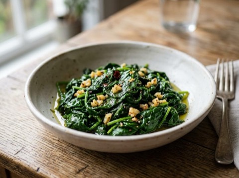 Sautéed Spinach with Garlic