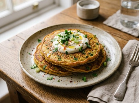Savory Chickpea Flour Pancakes