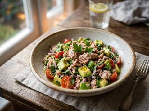 Spanish Avocado and Tuna Salad
