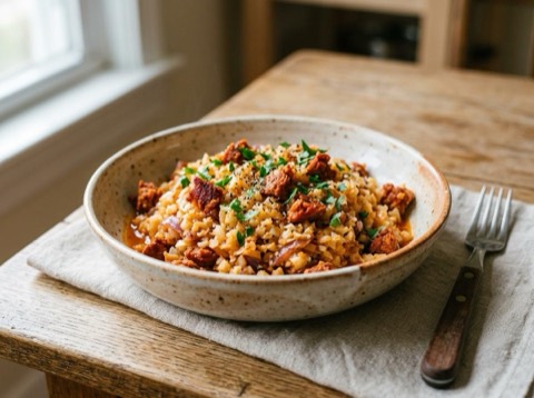 Spanish Chorizo and Cauliflower Rice