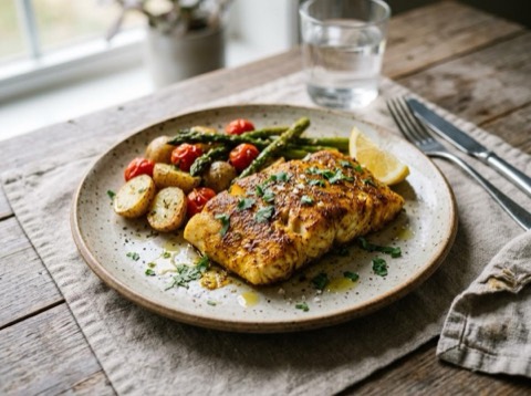 Spiced Baked Cod