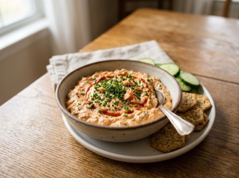 Spicy Sriracha Salmon Dip