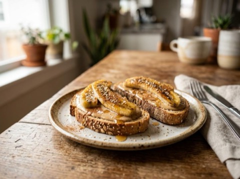 Toaster-Oven Tahini Banana Toast