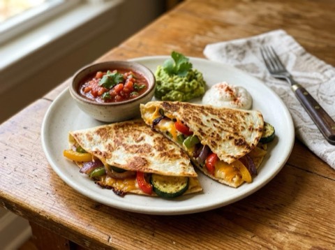 Toaster-Oven Veggie Quesadillas