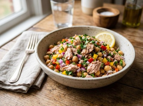 Tuna Salad with Chickpeas