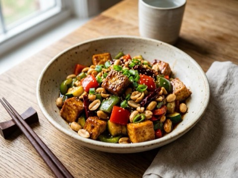 Vegan Kung Pao Tofu